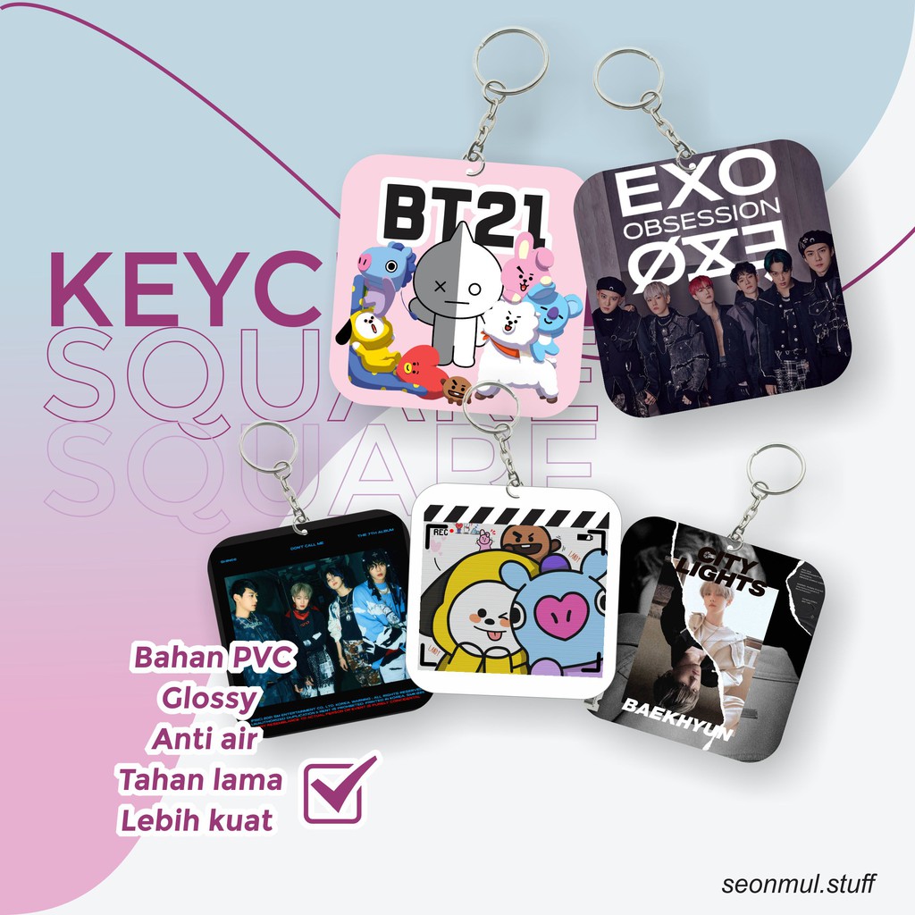 GANTUNGAN KUNCI KPOP / KEYCHAIN KPOP - BT21 SHINEE EXO