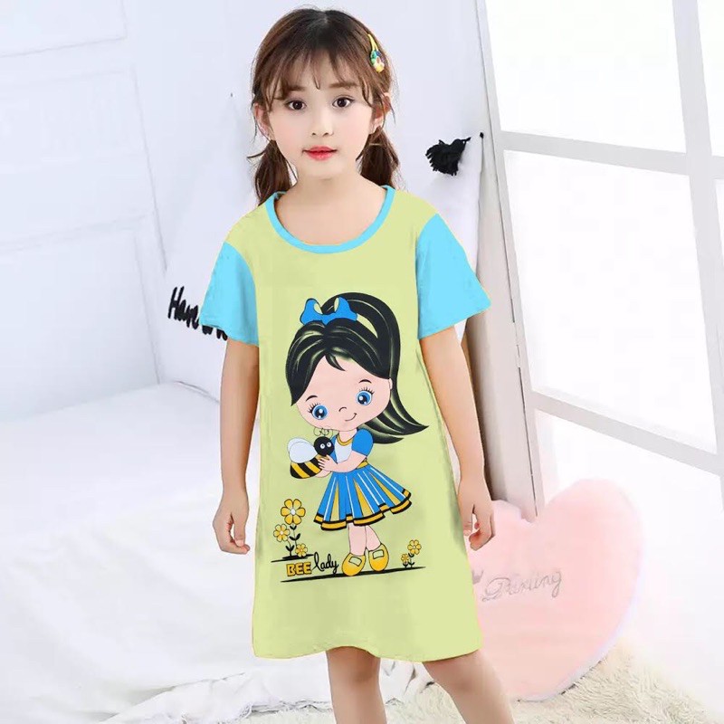 RAMORA Terusan Dress/ Daster Anak Perempuan umur 2-6thn