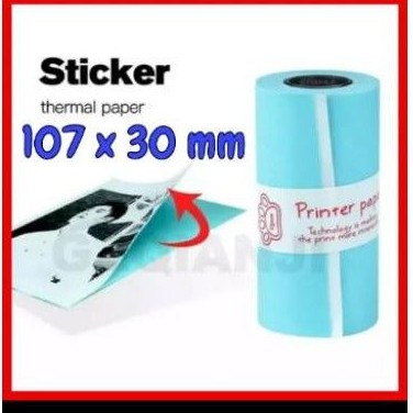 

Kertas Stiker Thermal Bluetooth Photo Printer Peripage Inkless 107mm