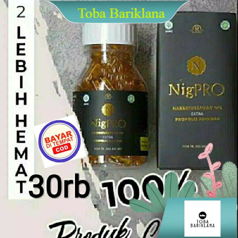GROSIR 2BOTOL NIGPRO 200 KAPSUL HABBATUSSAUDA PREMIUM EXTRA PROPOLIS