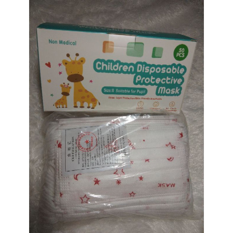 MASKER ANAK READY STOCK 3PLY ISI 50PCS