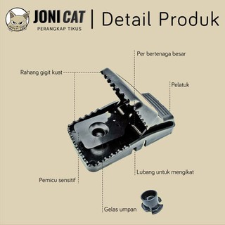 Perangkap Jebakan Tikus Joni Cat  Tikus mati di tempat 