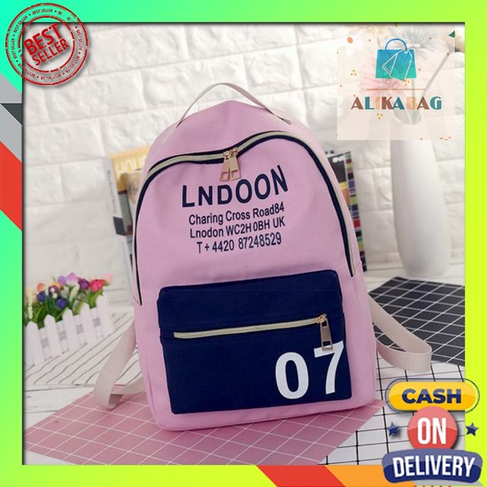✉ Begiee - Tas Ransel Wanita Polo Weibo Tas Punggung Sekolah Sd Smp Sma Tas Bahu Anti Air Original B