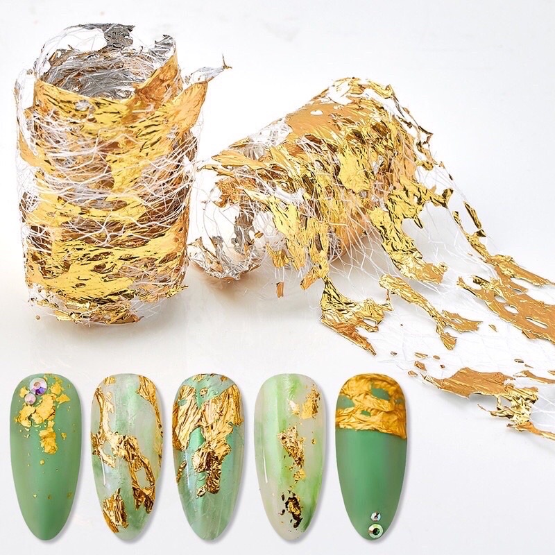 Hiasan Kuku Nail Art Serat Foil