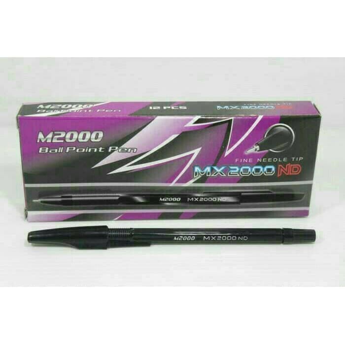 Pulpen hitam Ballpoint bolpen MX2000 M2000 | cunvalla