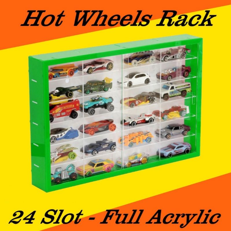 rak Hotwheels acrylic 24 slot 1:64 diecast rak Hotwheels