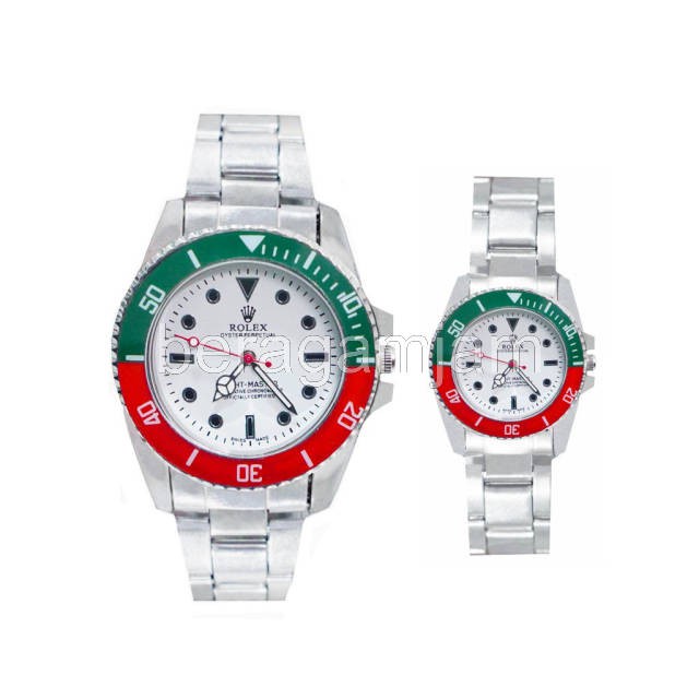 GROSIR MURAH JAM TANGAN COUPLE ROLEX RANTAI OYSTER PERPETUAL IMPORT RX016