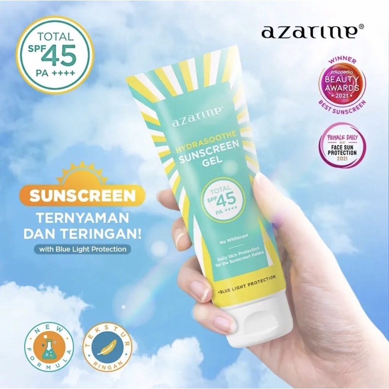 Jual Azarine Hydrasoothe Sunscreen Gel Spf Pa Azarine Sunscreen Shopee Indonesia