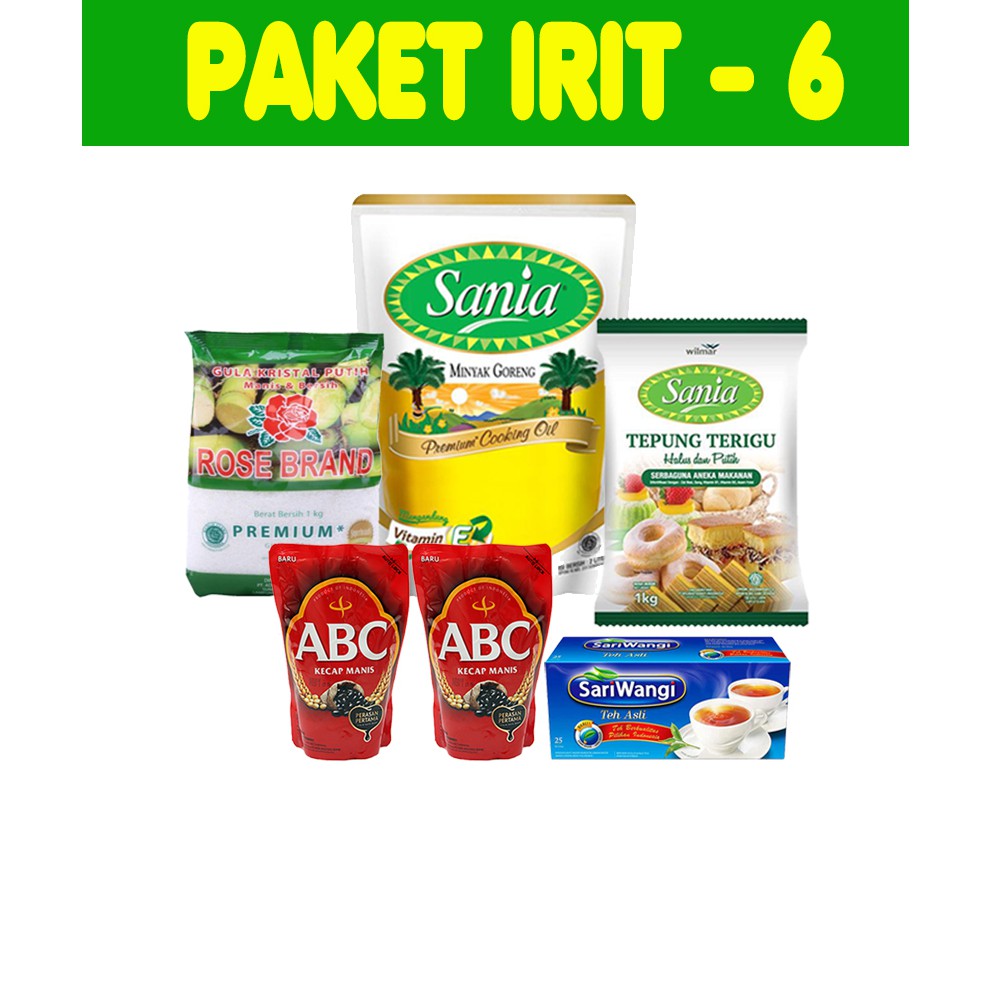 

SEMBAKO PAKET IRIT 6 - Dapat 6pcs..!!