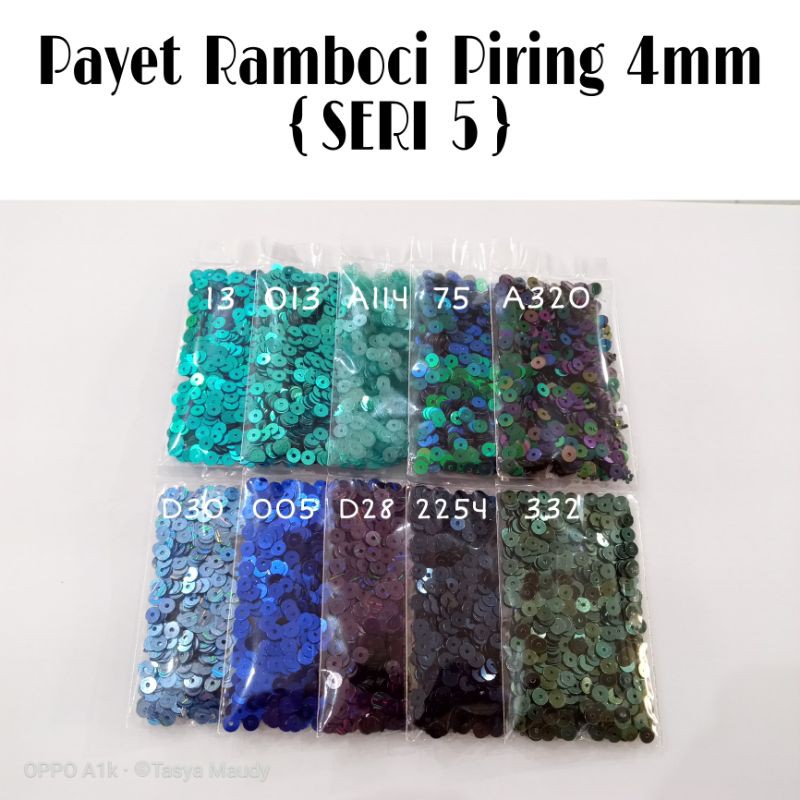 ECER PAYET RAMBOCI PIRING 4mm FLAT 45gram {Seri 5} *E2 04*