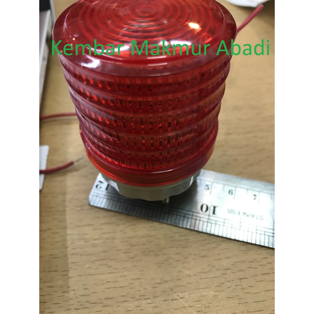 Mini Warning Light / Strobo Mini dengan Buzzer / Warning Light Buzzer