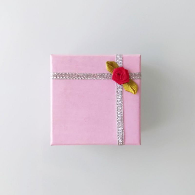 

Boks kotak kado hadiah tempat aksesoris perhiasan serbaguna pink kecil