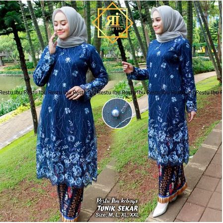 set kebaya tunik sekar berkualitas