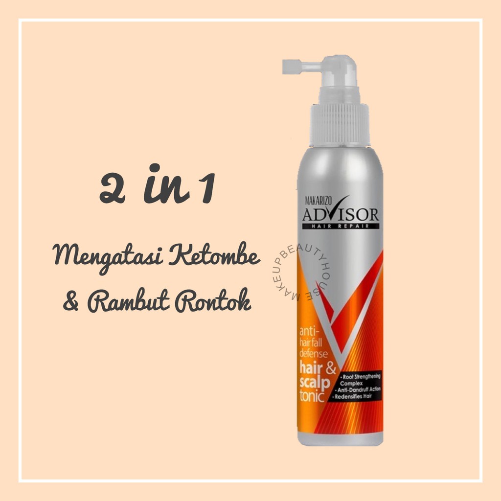 MAKARIZO Advisor Hair & Scalp Tonic 145mL | Shopee Indonesia