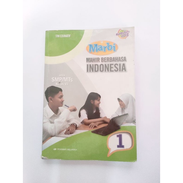 (preloved) bahasa indonesia kls 1 2 3 smp erlangga