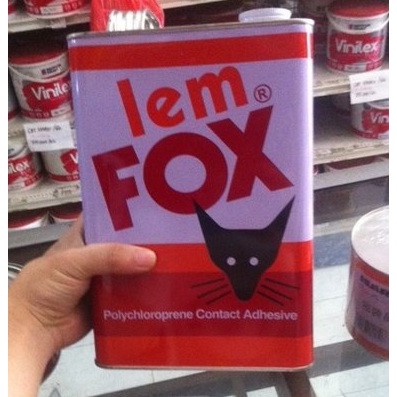 

Lem Fox Kuning 2,5 Kg / Lem Karpet Karet Sendal Sepatu Kulit Kayu HPL