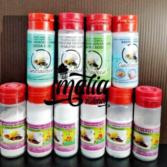 

CENDRAWASIH ALPINA, BAKING POWDER, SODA KUE KEMASAN BOTOL KECIL