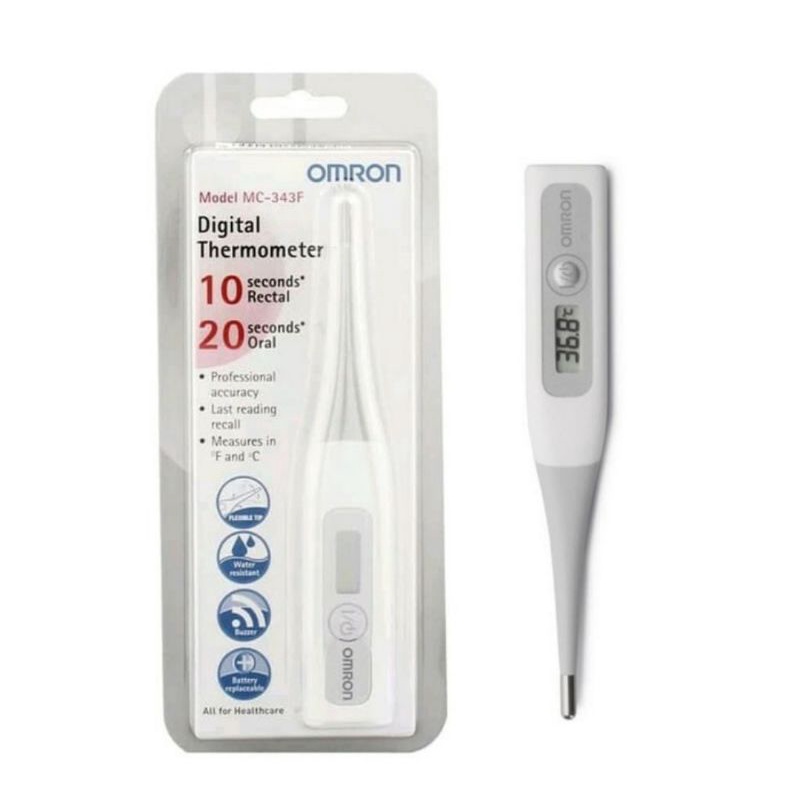 Paket 2in1 Thermometer Omron MC-343 Oximeter Pulse Fingertip