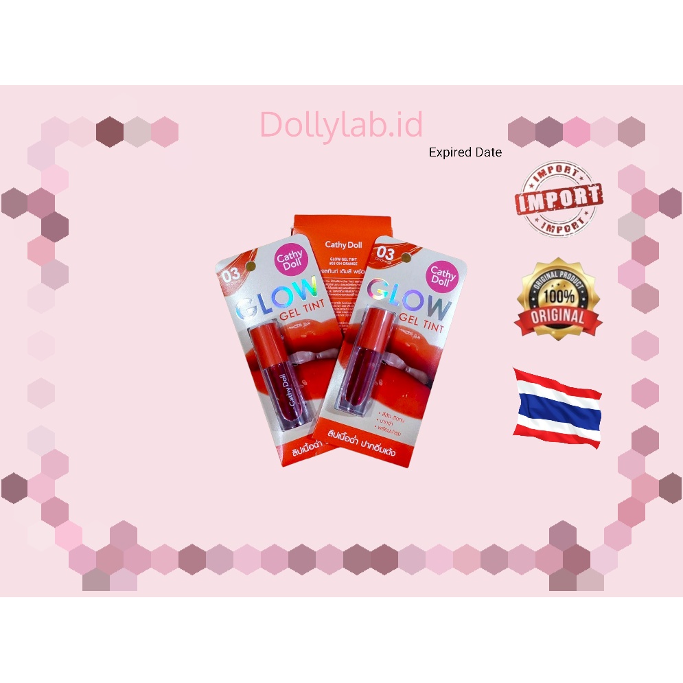 CATHY DOLL GLOW GELL TINT - LIP TINT 100% ORIGINAL