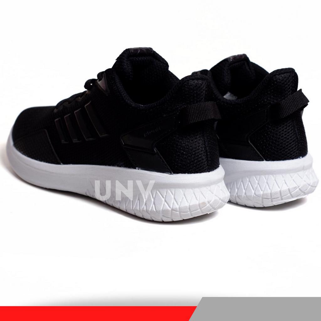 Sepatu Sekolah Anak Perempuan Laki SD SMP SMA DEWASA PRO ATT Besar Sneakers Series Tali Hitam Full Polos Hitam Putih Size 38-43