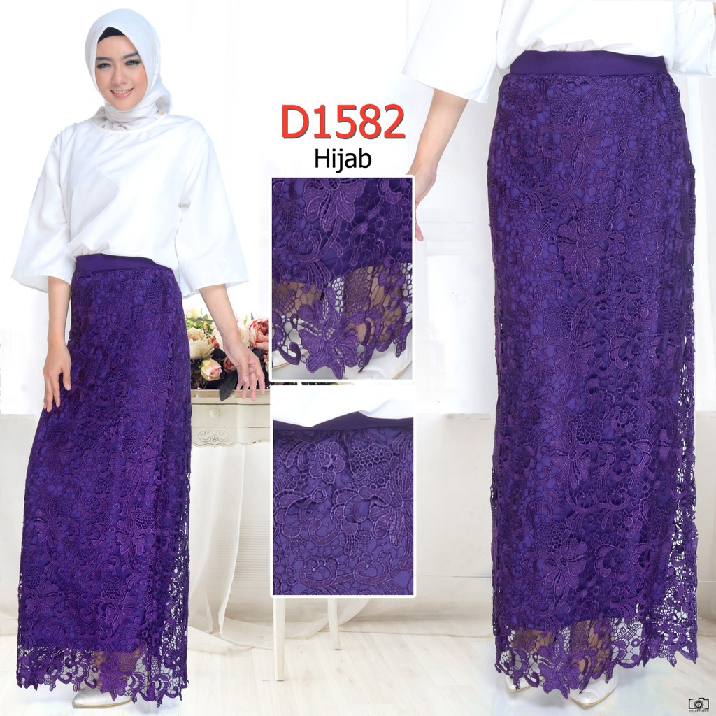 Rok Panjang Brokat IMPORT #11