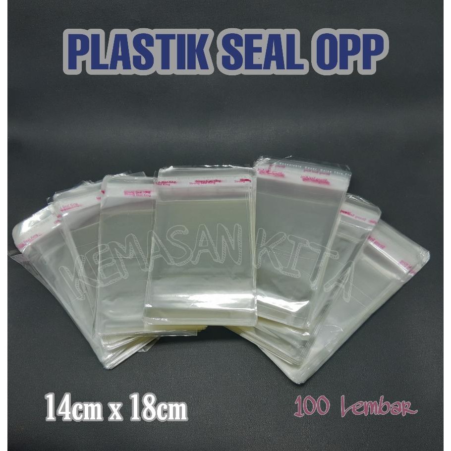 

Plastik Opp Seal Lem Perekat Kemasan Souvenir Kue 14x18 cm