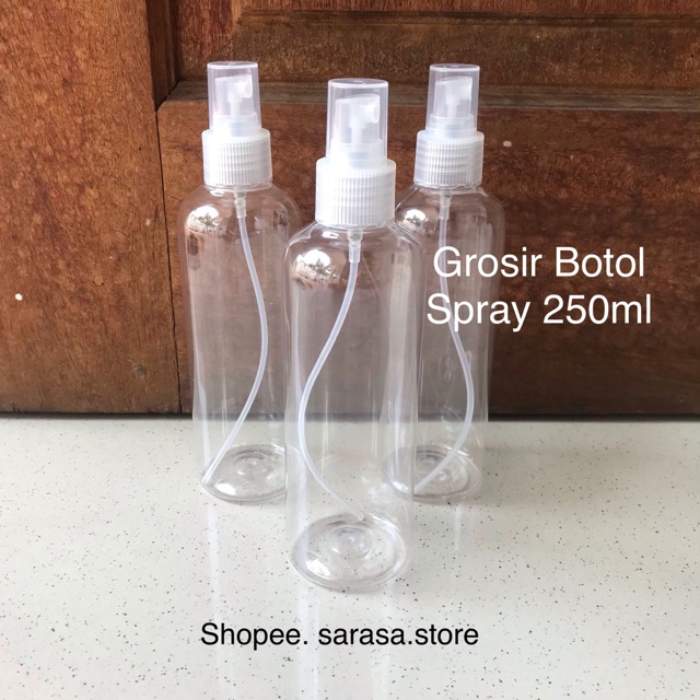 Grosir Botol Spray Pump 250ml Trigger Semprot Plastik PET Murah Serbaguna Hand Sanitizer Disinfektan
