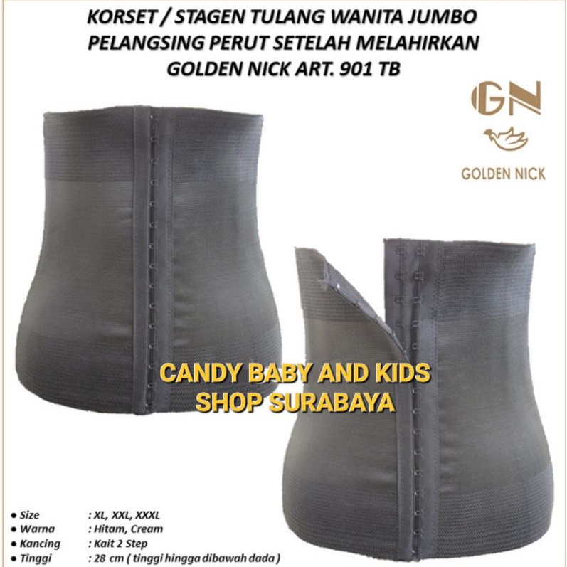 Korset Golden Nick 901TB Stagen Tulang Kait Hak 901 TB Ibu Melahirkan Langsing