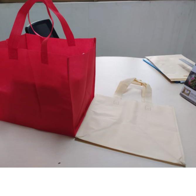 

♗ goodie bag tas spunbond kotak jahit 32x27x26/box nasi/dus kue(12pcs) ★