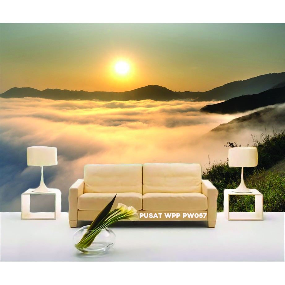 3D WALLPAPER CUSTOM WALLBANNER Wallpaper Tembok Aesthetic, Wallpaper dinding Aesthetic, Motif Awan.