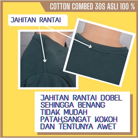 [PROMO] KAOS POLOS LENGAN PENDEK COTTON PREMIUM