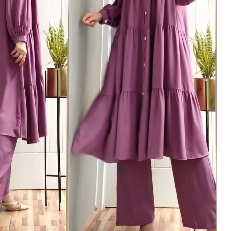 ✸ Sania Set / Baju Setelan Wanita Terbaru / Kekinian / One Set Wanita Murah / Fashion Muslim / EF ℗