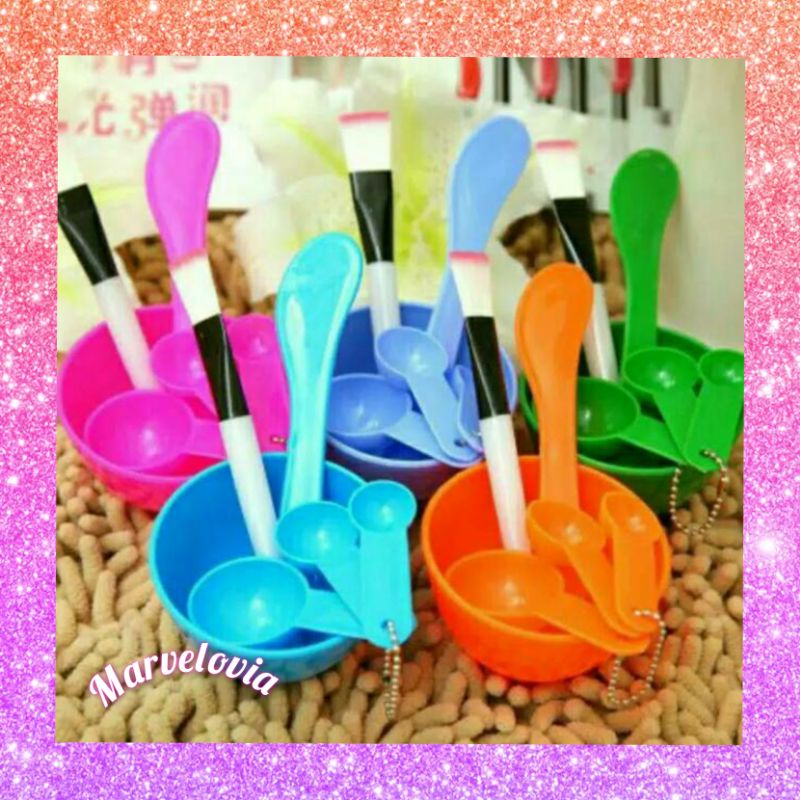 Mangkuk Mangkok Masker set 4 in 1
