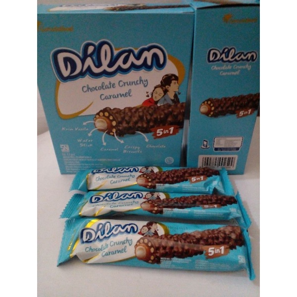 

Dilan 5 in 1 coklat caramel box isi 12 pcs