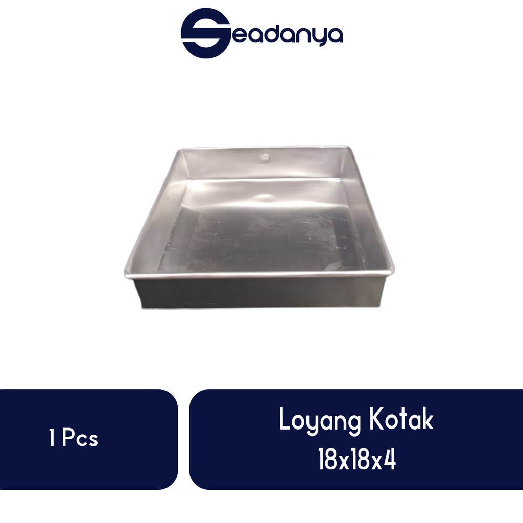 

Loyang Kotak 18x18x4-Loyang /Loyang Terbaru/Loyang/Loyang Ukuran 18x18x4/Loyang Terlaris/Loyang Termurah