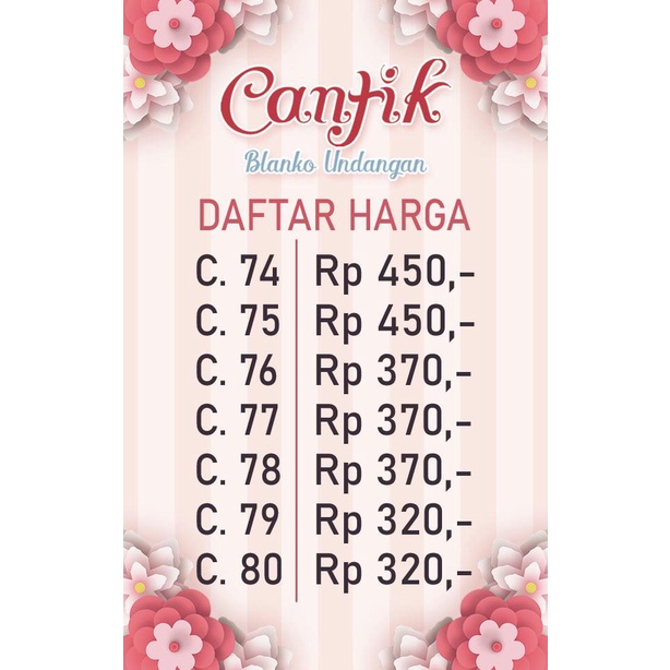 KATALOG UNDANGAN BYAR, LINTANG, RAYYA, CANTIK, MALQ