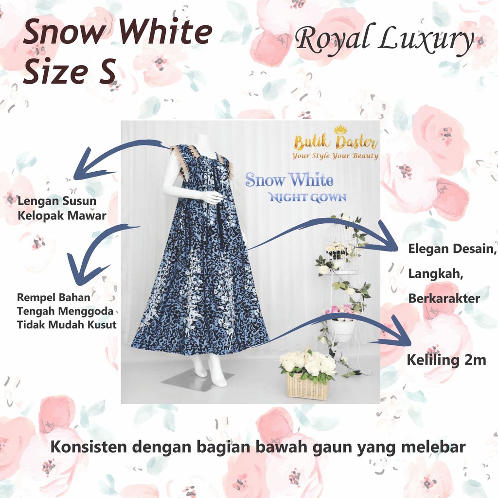 Jual Butik Daster Snow White Gaun Rumah Ala Nyonya Nyaman Berkualitas Handmade Original Indonesia Shopee Indonesia