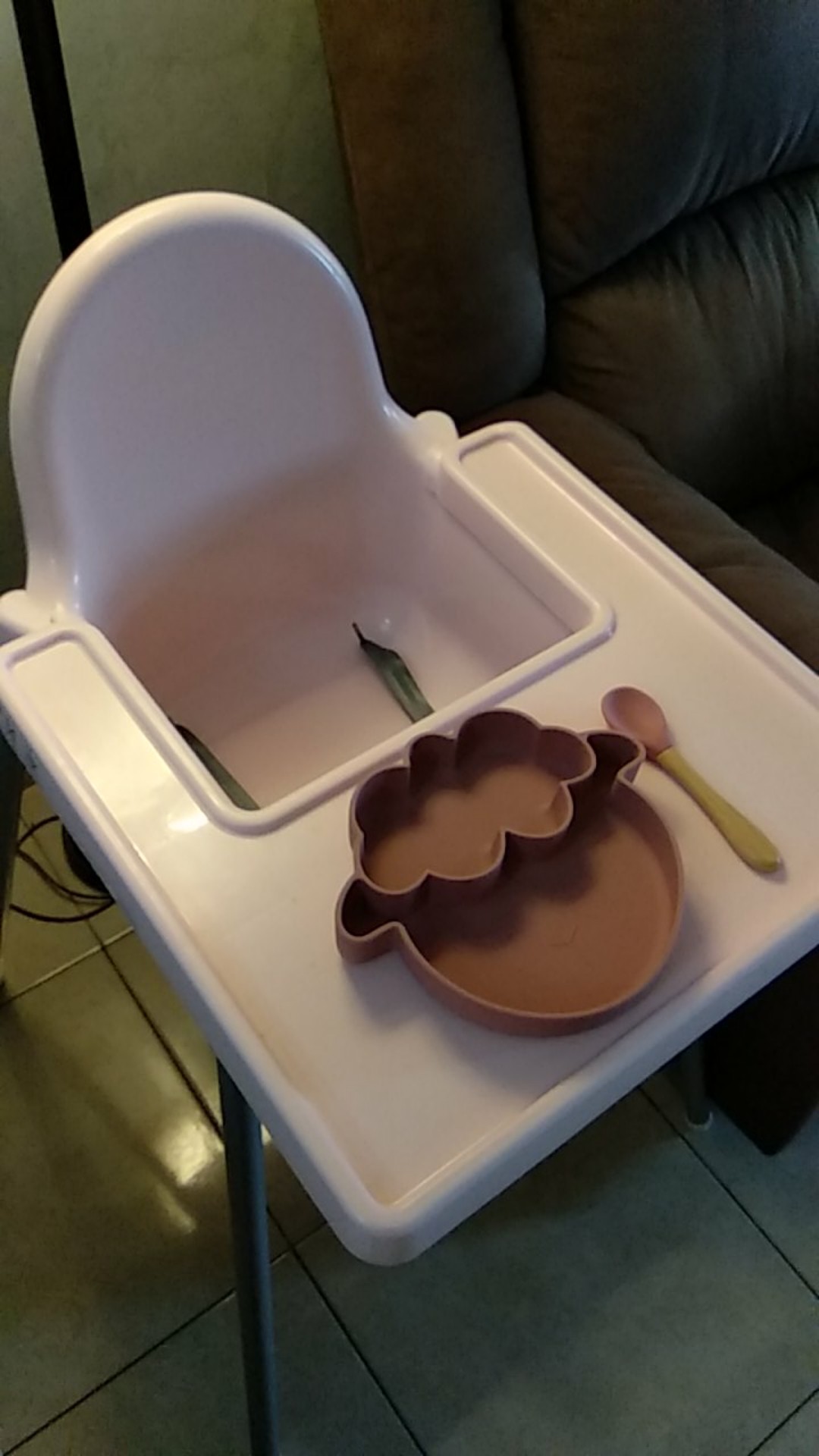 1pc Piring Bentuk Domba Bahan Silikon Food Grade Tanpa Bpa Untuk Bayi Belajar Makan