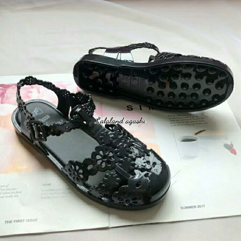 Sepatu  Melissa Possession Lace + Viktor And Rolf Ad black/sepatu melissa/sepatu jelly wanita