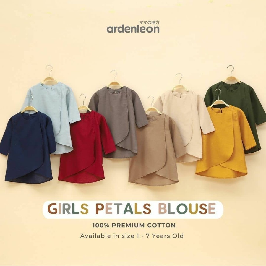 ArdenLeon Girls Petals Blouse / Dress Anak Perempuan Raya Arden Leon