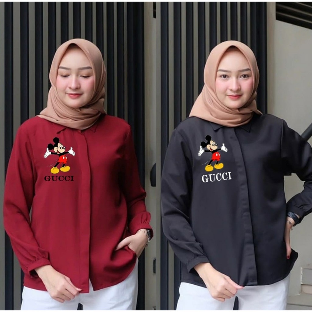 *[HNFK] Kemeja Korea / Kemeja Ootd Terbaru / Kemeja Terbaru Wanita / Atasan Kemeja