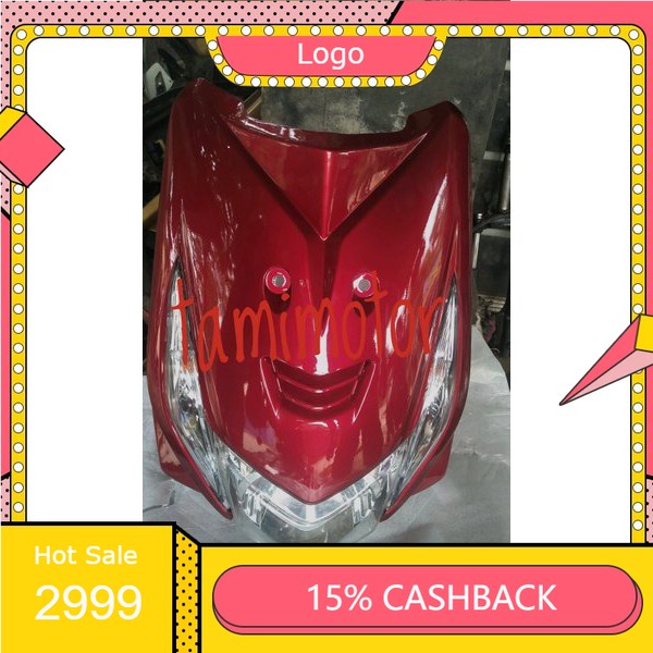 tameng depan beat karbu satu set lampu lampu depan beat karbu