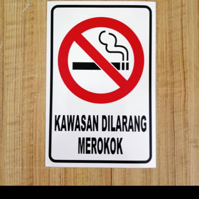 

Stiker K3 rambu safety. Kawasan dilarang merokok UK 10x15cm
