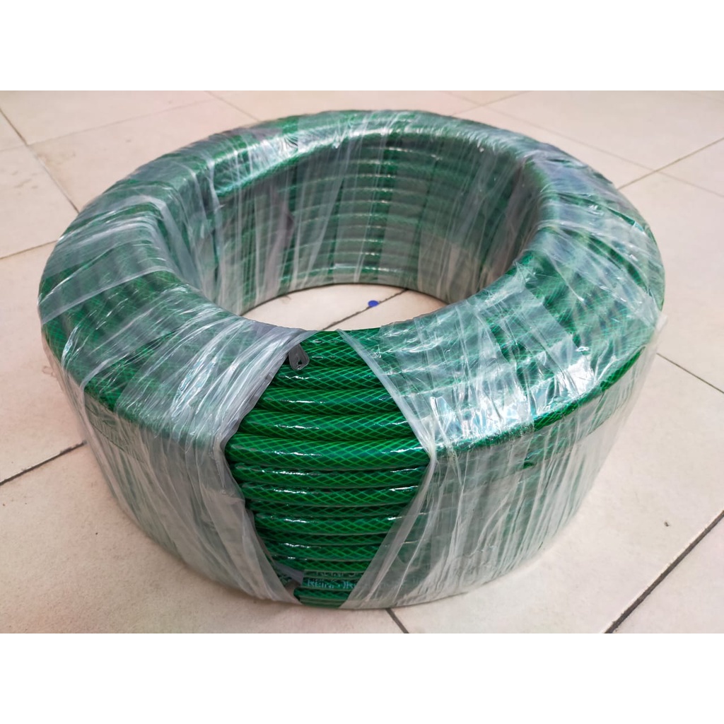 Selang Air Anti Lumut Anyaman Benang Hijau Diameter 5/8&quot; Per Meter