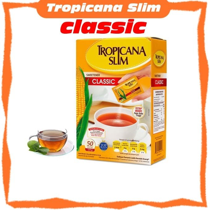 

gula tropicana slim classic gula tropikana klasik isi 25 sacet
