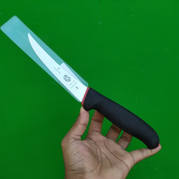 ID PISAU PELEPAS DAGING 12 CM VICTORINOX BONING CURVE 5.6613.12D FLEXIBLE HANDLE KARET HITAM