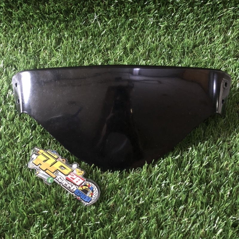 VISOR MIO SMILE HITAM KILAP FREE DOUBLE TAPE / WINDSHIELD MIO SMILE MIO SPORTY NEW HITAM KILAP PLUS DOUBLE TAPE BY RPM