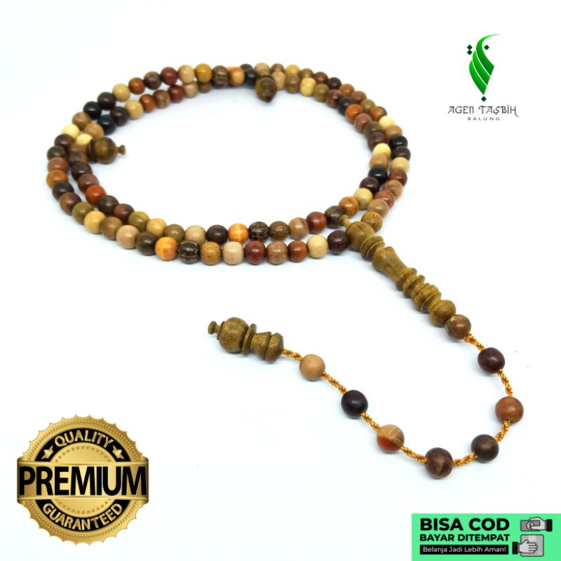 Tasbih Kombinasi 23 Kayu Langka Bertuah Nusantara Size 8mm Limited EDITION!!!