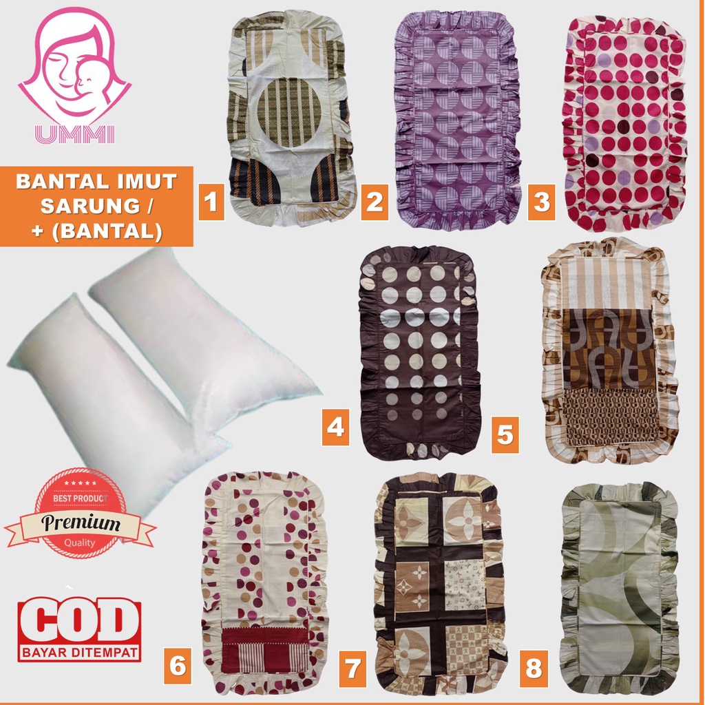 BANTAL IMUT / SARUNG BANTAL IMUT / BANTAL CINTA KECIL / BANTAL MOBIL 30x60