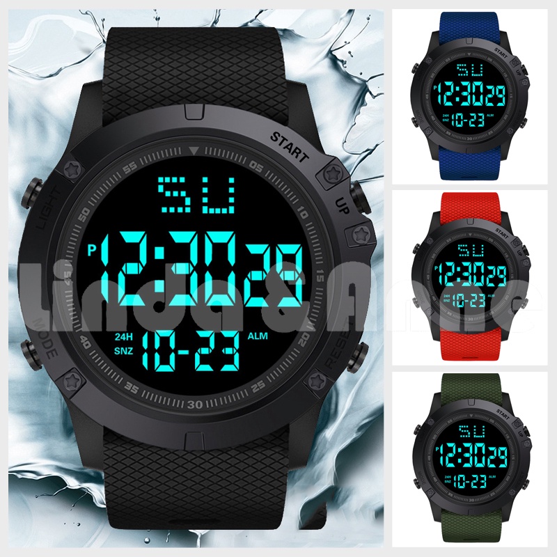 Jam Tangan Sport Digital Anti Air Untuk Pria Dan Wanita / Jam Tangan Digital Led Sport Electronic